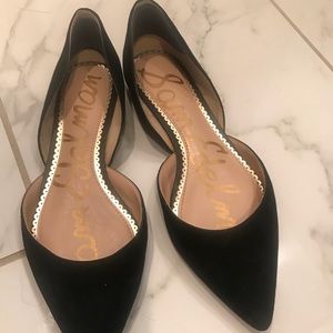 Sam Edelman size 6 black suede flats